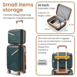 Dexmalle Expandable Lightweight Suitcase With 4 Double 360 Degrees Mute Spinner Wheels -Fradel & Spies GUEST e960ef5f 4ab6 4e7c bb2c 6ad02adcb3e5