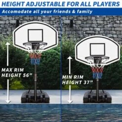 Dexmalle 3.1ft To 4.7ft Height-Adjustable Basketball System Goal Stand For Kids 17 Dexmalle 3.1ft To 4.7ft Height-Adjustable Basketball System Goal Stand For Kids -Fradel & Spies GUEST e96ac516 0487 4dc4 a03f effa04f5da6f