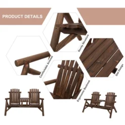 Dexmalle 2-Seat Wooden Adirondack Chair 14 Dexmalle 2-Seat Wooden Adirondack Chair -Fradel & Spies GUEST ea8b9156 42a1 42c6 8968 d1e5ab8b260b