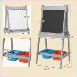 Dexmalle Double Sided Whiteboard & Chalkboard For Toddlers -Fradel & Spies GUEST ea8eb79d cbe7 461e 91ef 94466382360a