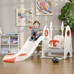 Dexmalle 4 In 1 Toddler Playground For Kids 1-3 Years Old