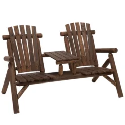 Dexmalle 2-Seat Wooden Adirondack Chair 19 Dexmalle 2-Seat Wooden Adirondack Chair -Fradel & Spies GUEST ec0a935b 5b81 458a 847d 18694f39059c