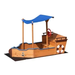 Dexmalle Outsunny Pirate Ship Sandbox With Cover And Rudder -Fradel & Spies GUEST ecbeef54 e243 498b 960b 5609a0dd8c27