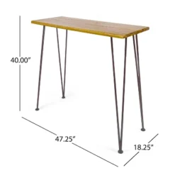 Dexmalle WOOD AND METAL BAR TABLE -Fradel & Spies GUEST f3c53de8 50a5 4e5b 97b7 d1b6cb3cb676