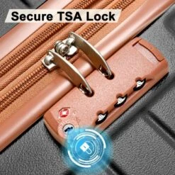 Dexmalle 3 Piece Double Spinner 8 Wheels Suitcase With TSA Lock -Fradel & Spies GUEST f551b769 a4fc 4308 8062 a657c3fbab67
