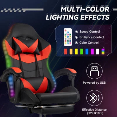 Dexmalle Ergonomic Black-Red Gaming Chair With PU Seat 4 Dexmalle Ergonomic Black-Red Gaming Chair With PU Seat - Image 2