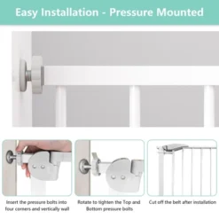 Dexmalle Baby Gate For Stairs And Doorways,Easy Walk Through Safety Gate -Fradel & Spies GUEST f63bc6c2 b5a8 434c a93f dc27bf2140c9