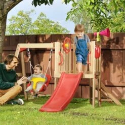 Dexmalle 4 In 1 Wooden Swing Set