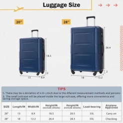Dexmalle 2 Piece Luggage Set With Bags Expanable Spinner Wheels -Fradel & Spies GUEST f7939a67 e717 40fa 9ab6 e18d293a3e1a