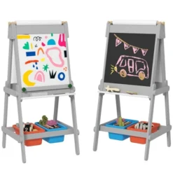 Dexmalle Double Sided Whiteboard & Chalkboard For Toddlers -Fradel & Spies GUEST f8f724e9 14b7 42bb ba62 4e01d8bec752