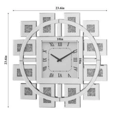 Dexmalle Wall Clock In Mirrored & Faux GemStones -Fradel & Spies GUEST f904c53b 62d1 4496 b876 ac42a26c98f5