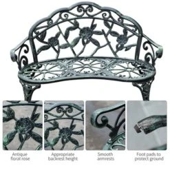 Dexmalle Patio Garden Metal Bench -Fradel & Spies GUEST fe664a74 8661 4e5c b7b9 116853dc46c5