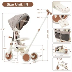 Dexmalle Foldable Toddler Tricycle -Fradel & Spies GUEST fe9f9ec7 87a9 48c9 855d f7716c9a957c