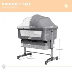 Dexmalle Adjustable Portable Baby Bassinet 17 Dexmalle Adjustable Portable Baby Bassinet -Fradel & Spies GUEST ff75b2ba fb7d 4381 87c8 8d793e3ddd7d